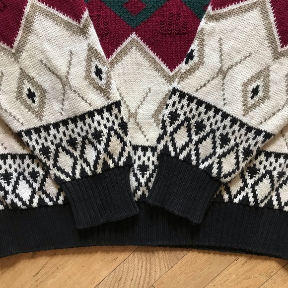 Vintage 80s Peconic Bay Traders Mens Heavy Cotton Sweater Size XL USA Made - Picture 6 of 9